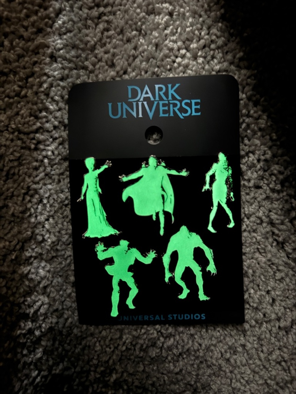 Universal Monsters Glow in the Dark Pin Set